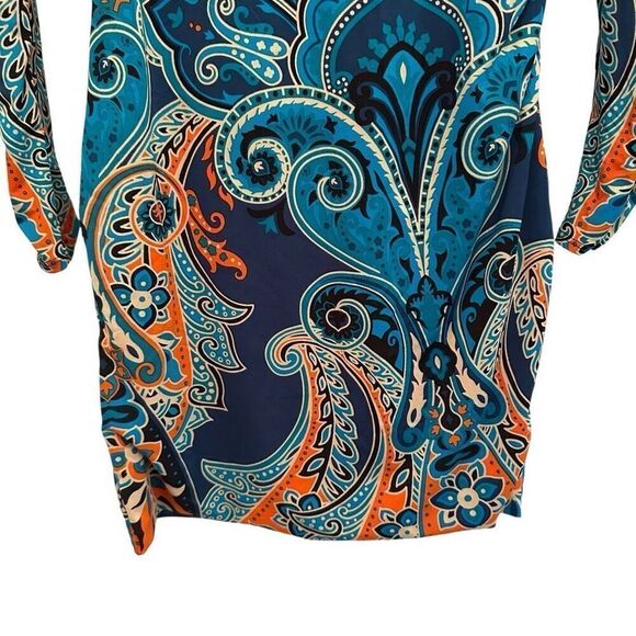 INC International Concepts bright long sleeve dress - Picture 4 of 6